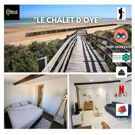 Le D'oye - Bord De Mer-reserve Naturelle- Oye 아파트 *
